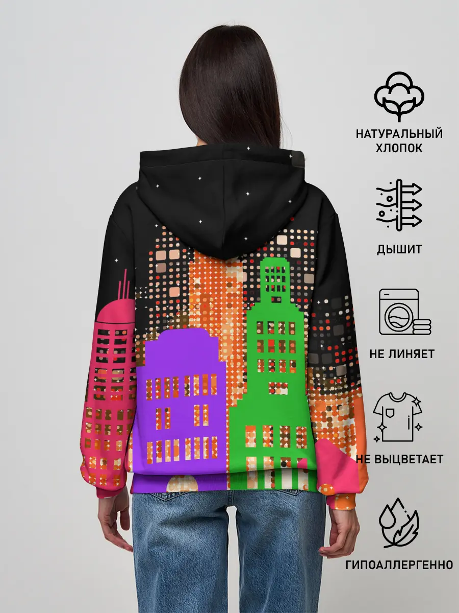 Женское худи / Ночной Город