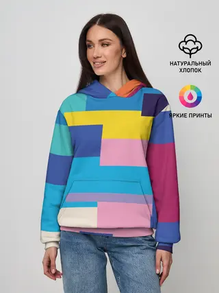 Женское худи / Плавные узоры