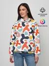 Женское худи / Абстрактные цветные пятна