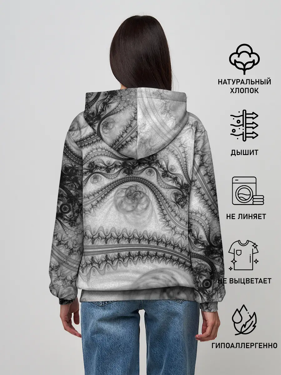 Женское худи / Spilled ink Texture