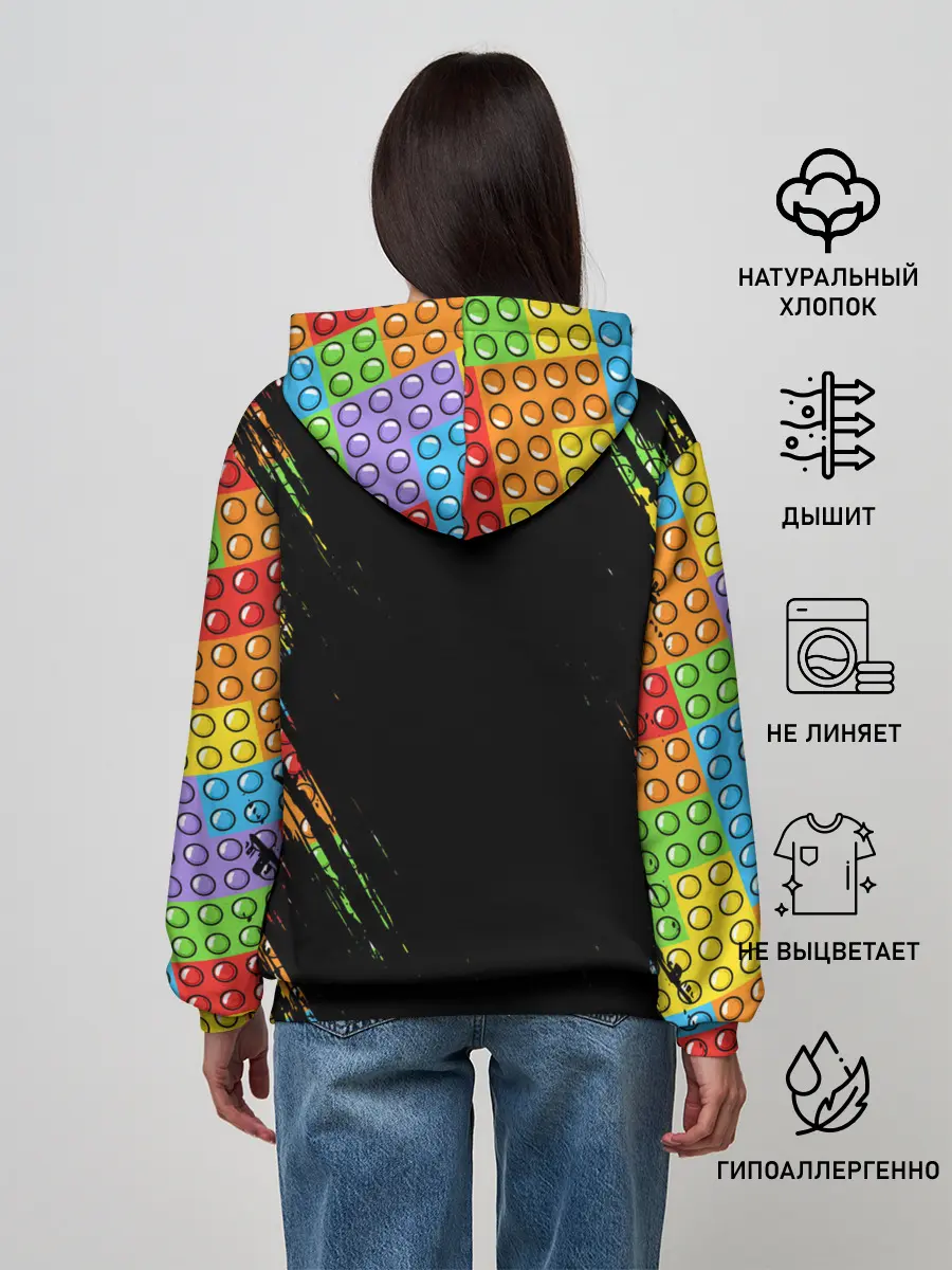 Женское худи / POP IT / SIMPLE DIMPLE