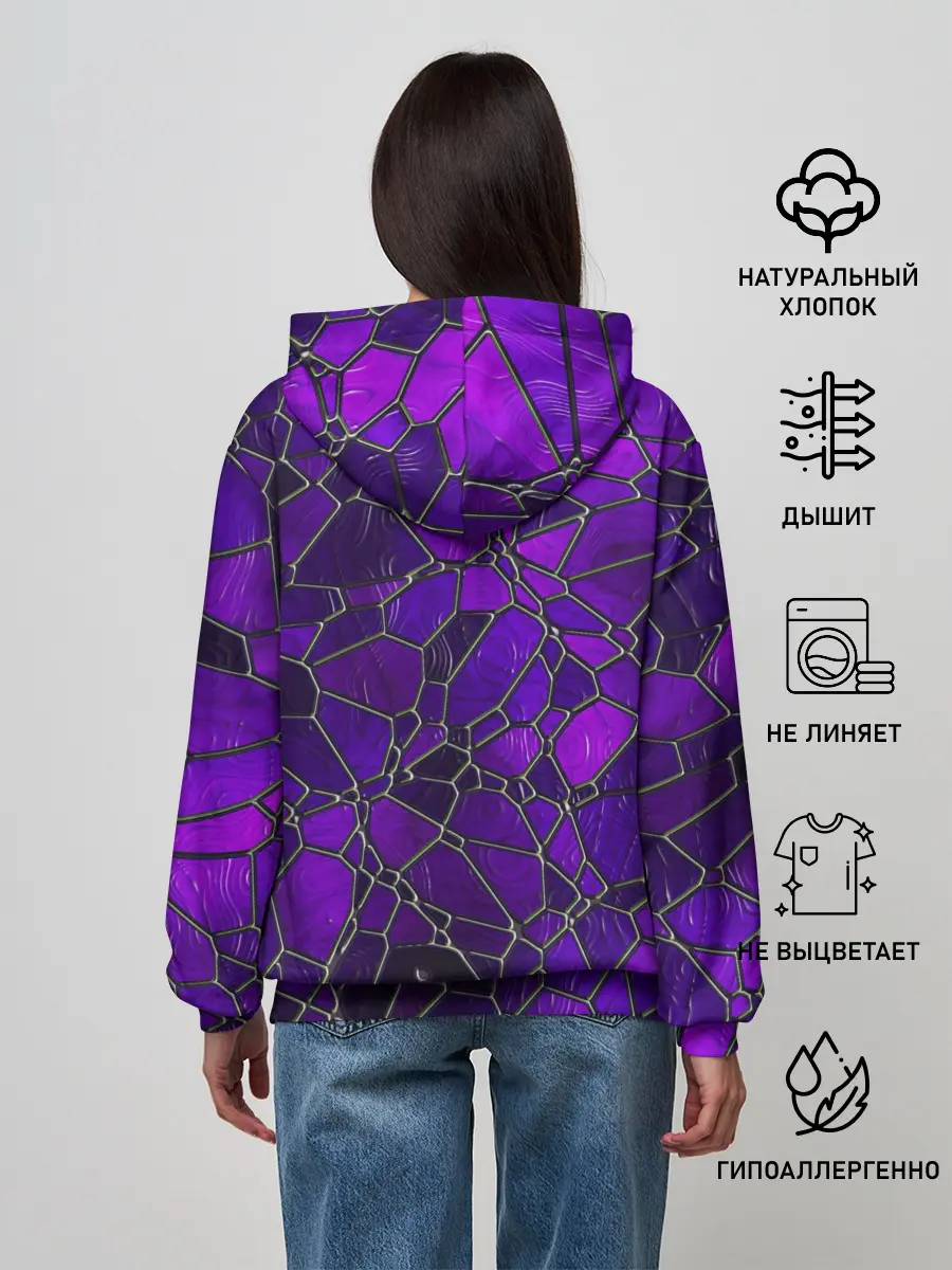 Женское худи / Стеклянная мозайка