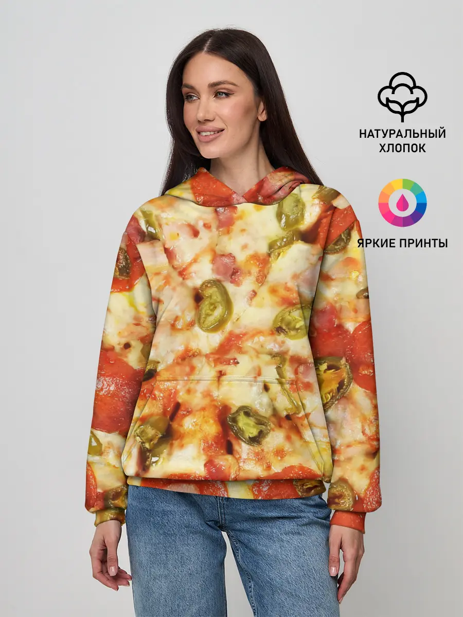 Женское худи / Пицца
