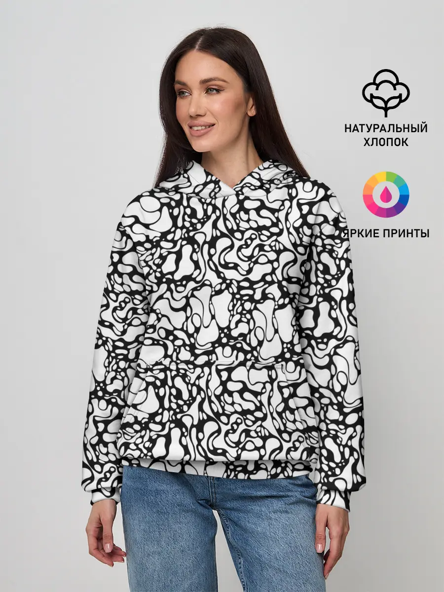 Женское худи / Абстрактная жидкость