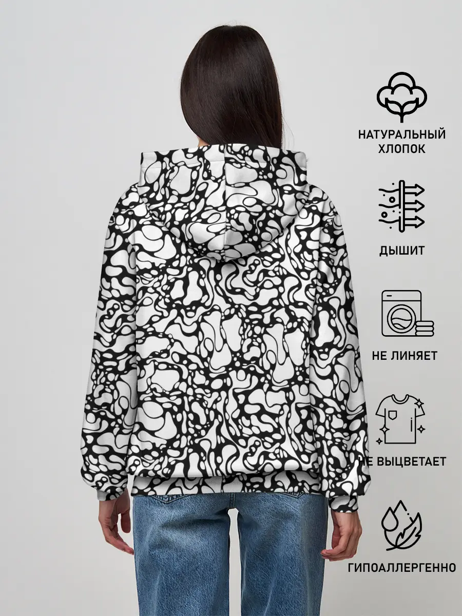 Женское худи / Абстрактная жидкость