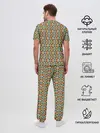 Мужская пижама с брюками / Цветные фигуры