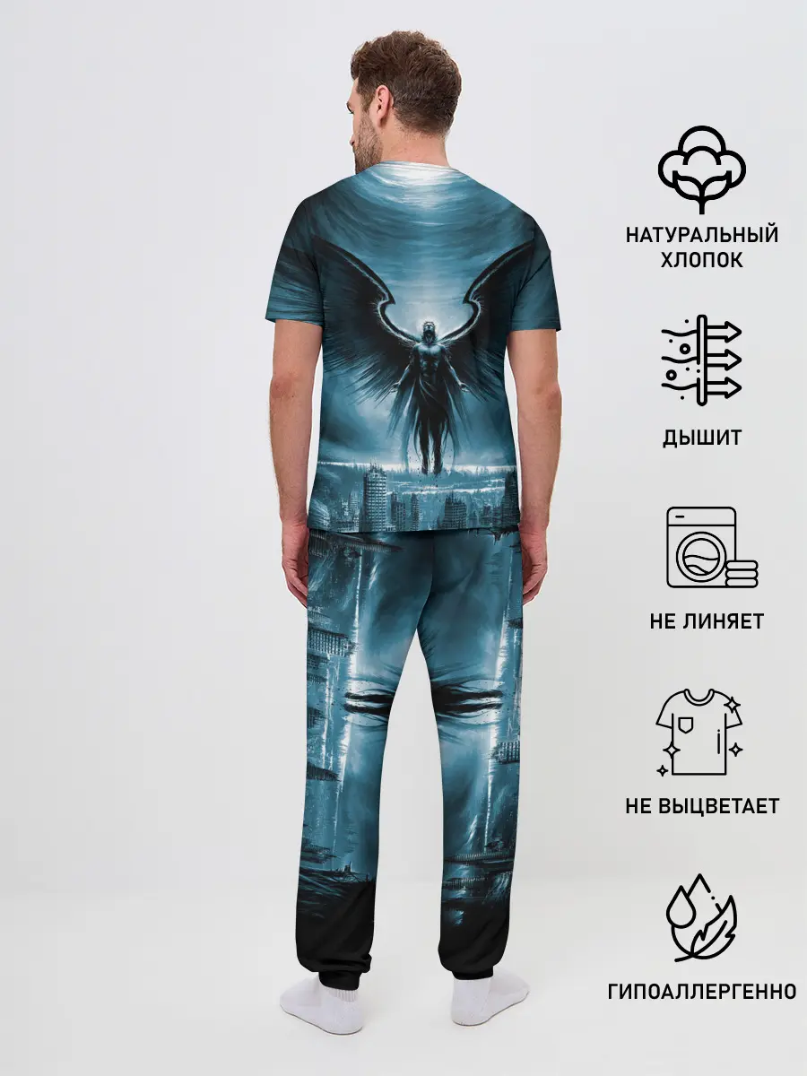 Мужская пижама с брюками / Ангел