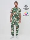 Мужская пижама с брюками / Тропический паттерн