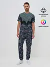 Мужская пижама с брюками / Перламутровый узор восточный