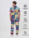 Мужская пижама с брюками / Cubisme