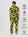 Мужская пижама с брюками / Черно-желтый камуфляж