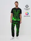 Мужская пижама с брюками / MINECRAFT TEXTURE FIRE