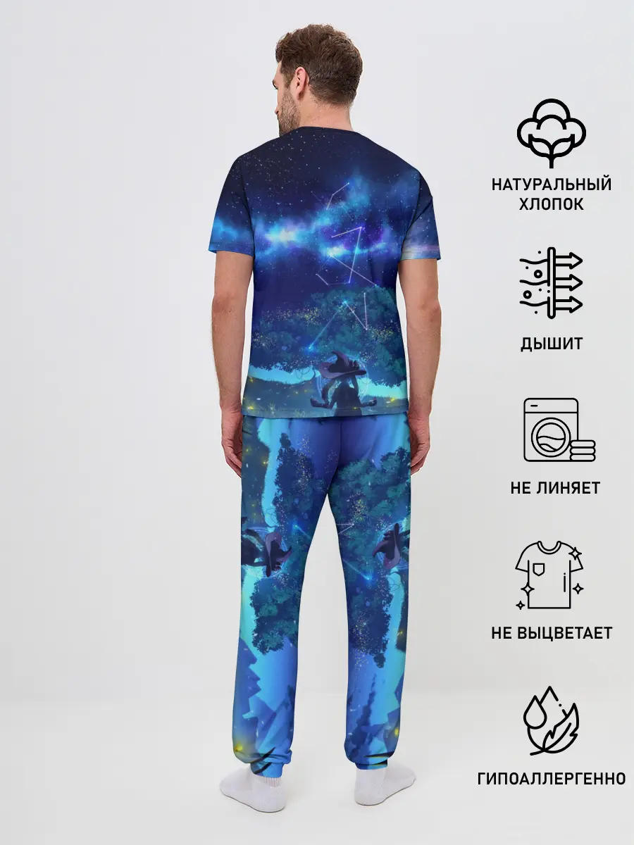 Мужская пижама с брюками / MONA GENSHIN IMPACT