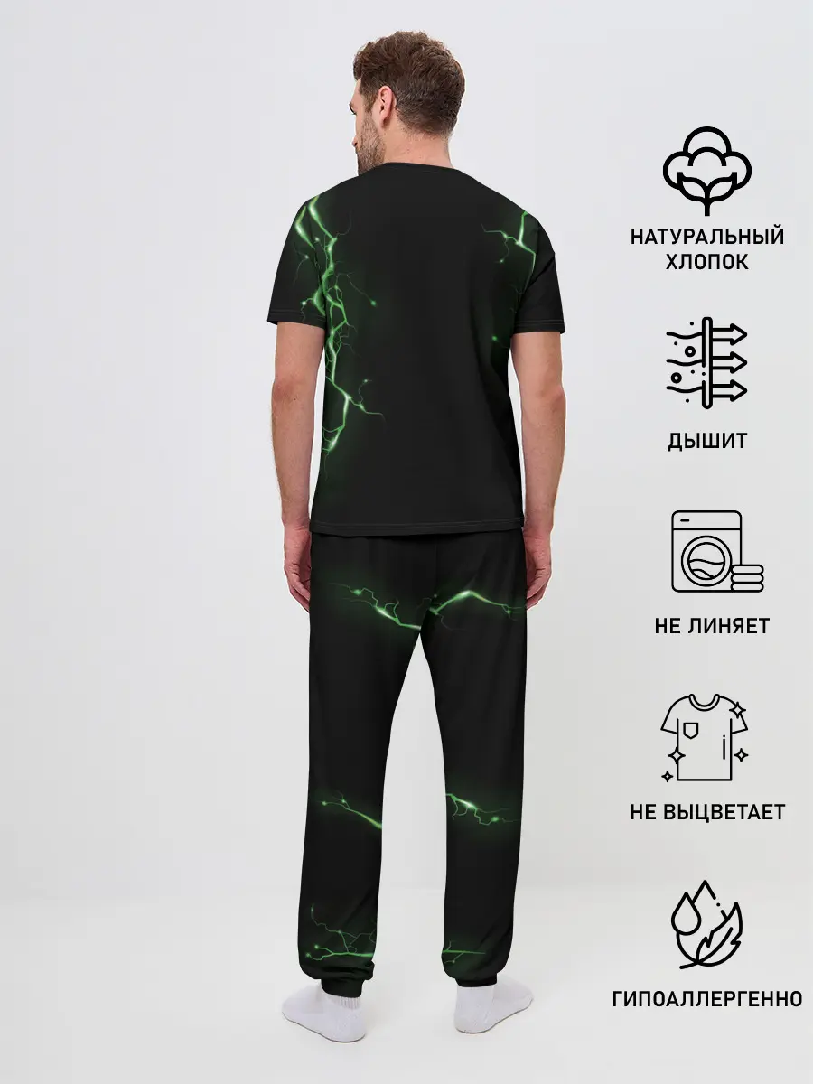 Мужская пижама с брюками / CREEPER 3D | MINECRAFT 3D