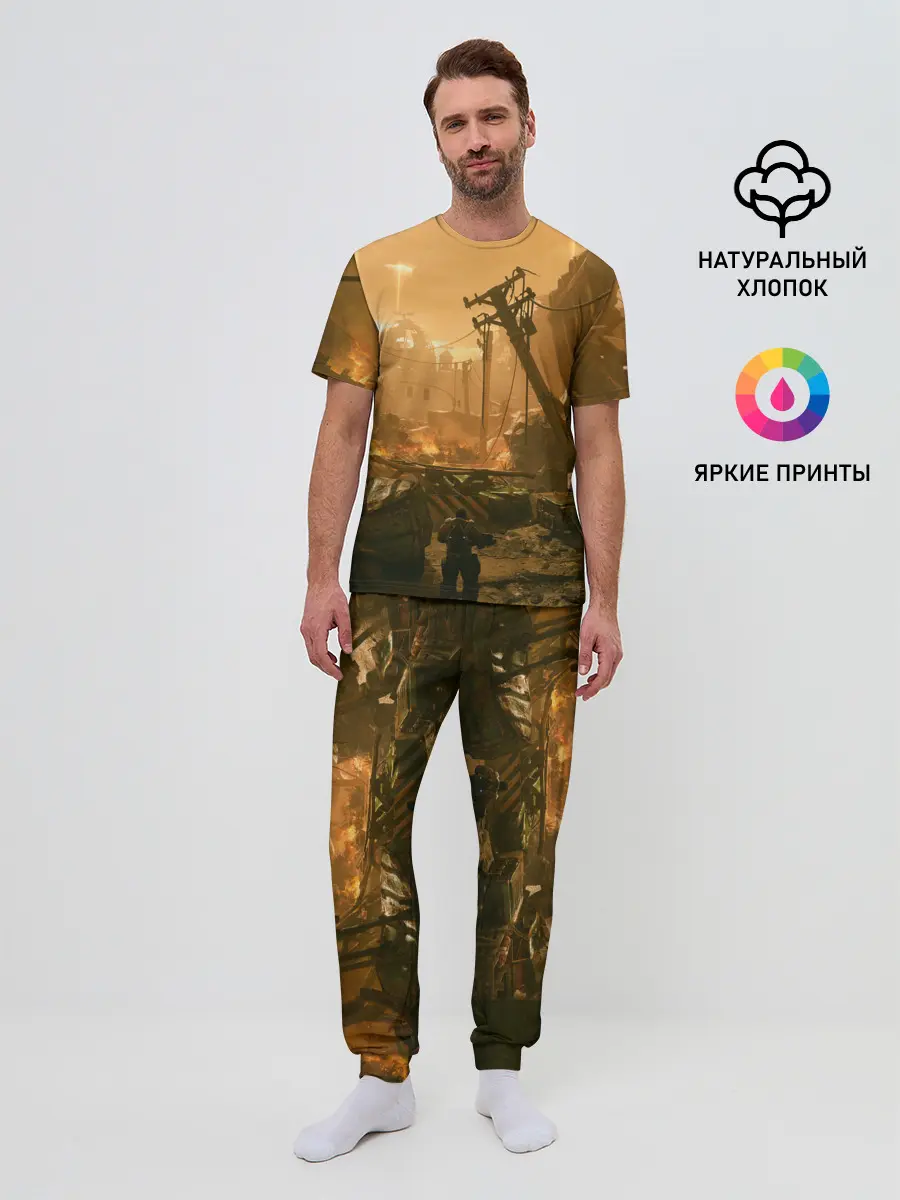 Мужская пижама с брюками / GEARS OF WAR | ШЕСТЕРЕНКИ