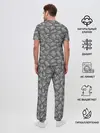 Мужская пижама с брюками / Булыжник