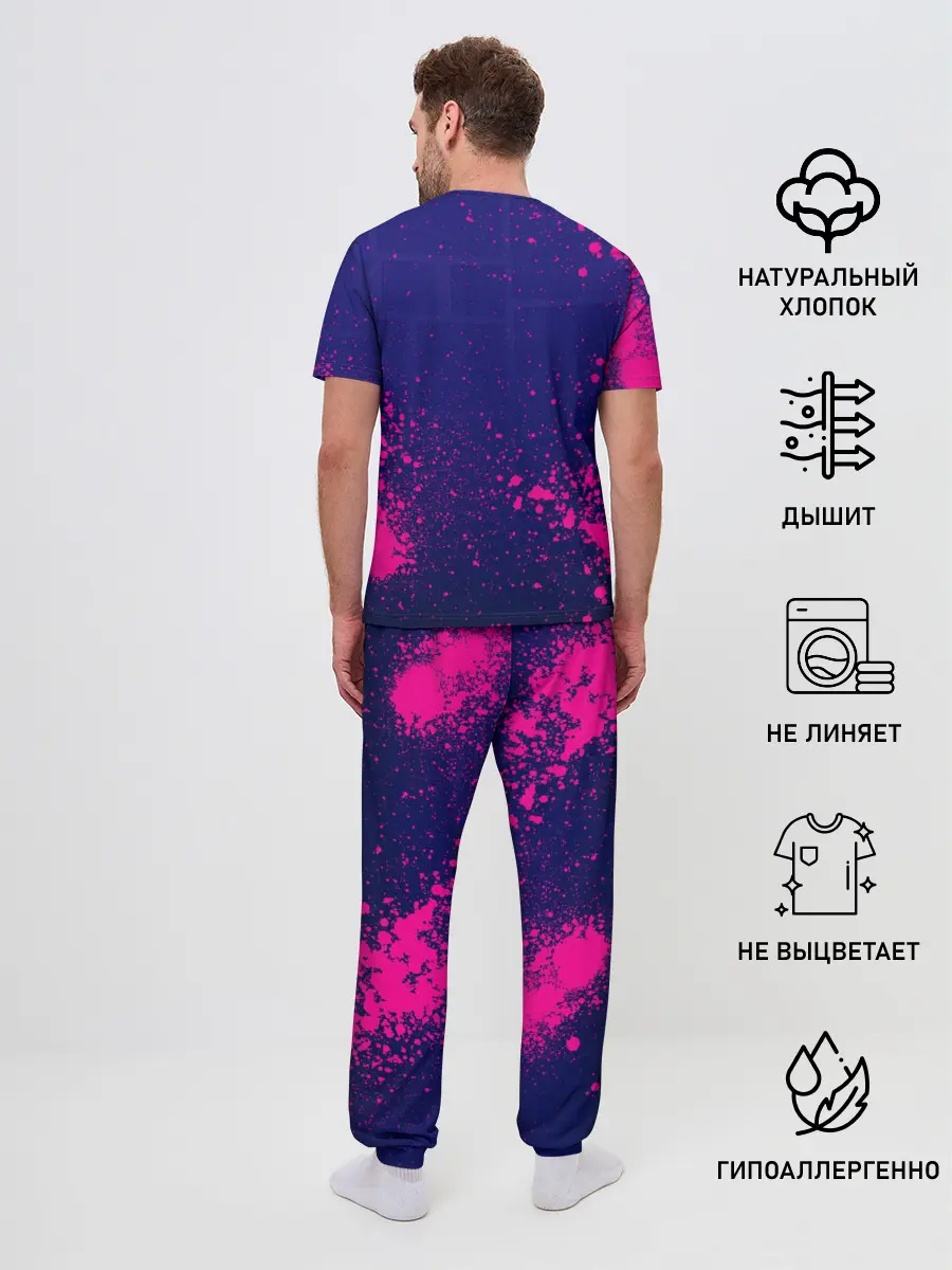Мужская пижама с брюками / Geometry Dash