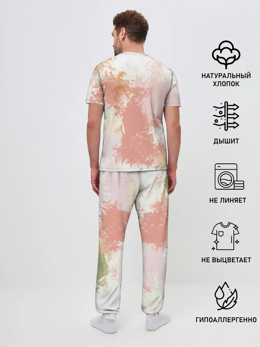 Мужская пижама с брюками / Корзинка фруктов персонажи