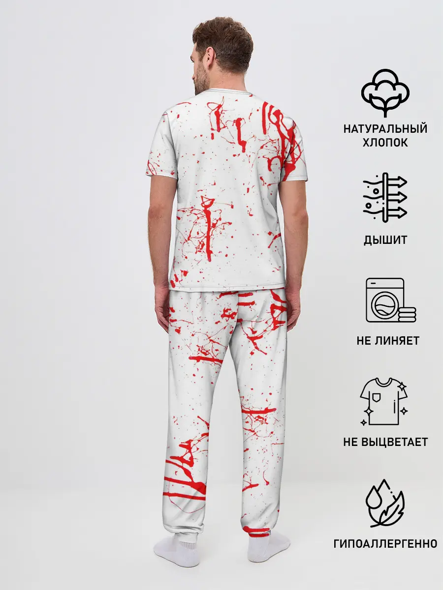 Мужская пижама с брюками / S.T.A.L.K.E.R. БРЫЗГИ КРОВИ