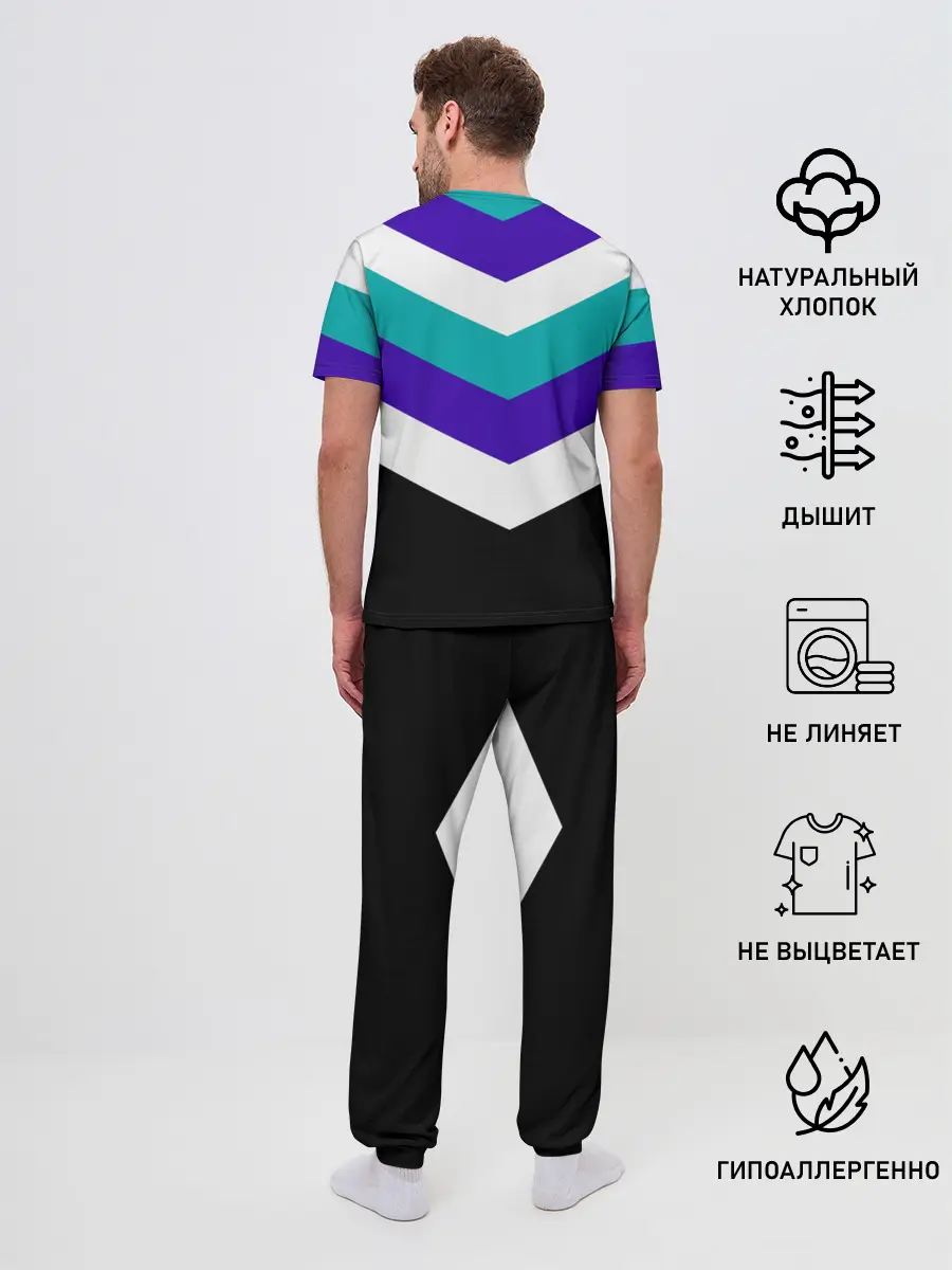 Мужская пижама с брюками / Минимализм