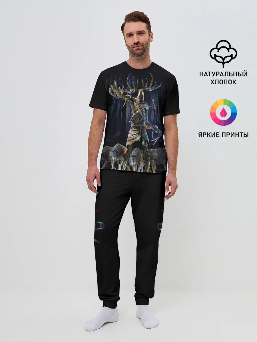 Мужская пижама с брюками / Leszy