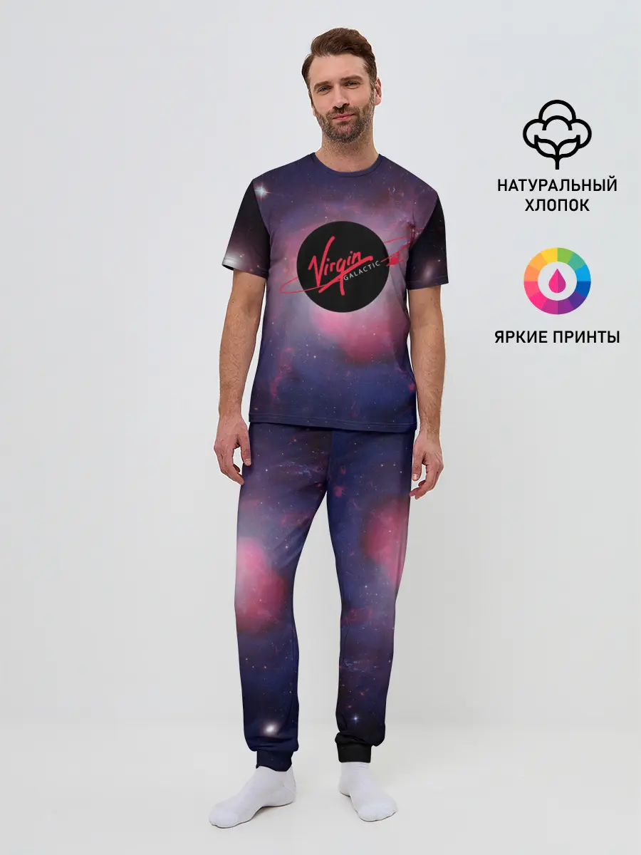 Мужская пижама с брюками / Virgin Galactic космос