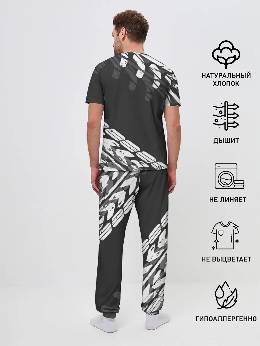 Мужская пижама с брюками / БМВ | BMW TIRE TREAD