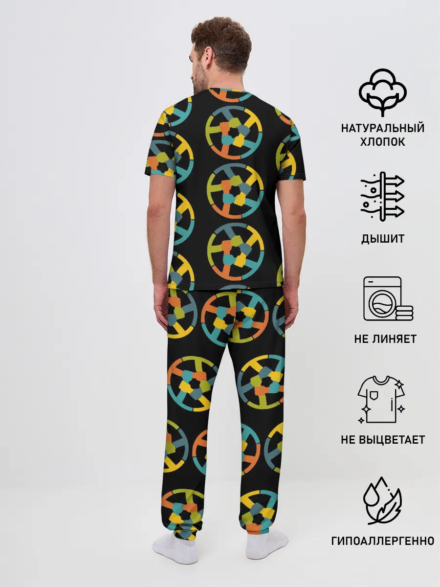 Мужская пижама с брюками / равенство
