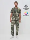 Мужская пижама с брюками / Камуфляж из матрёшек