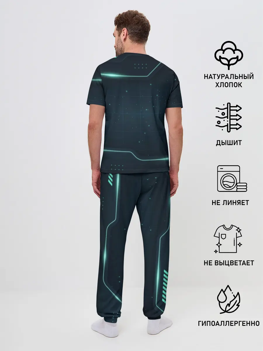 Мужская пижама с брюками / BMW / БМВ