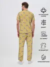 Мужская пижама с брюками / Еноты паттерн