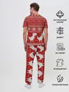 Мужская пижама с брюками / Новогодний гугл