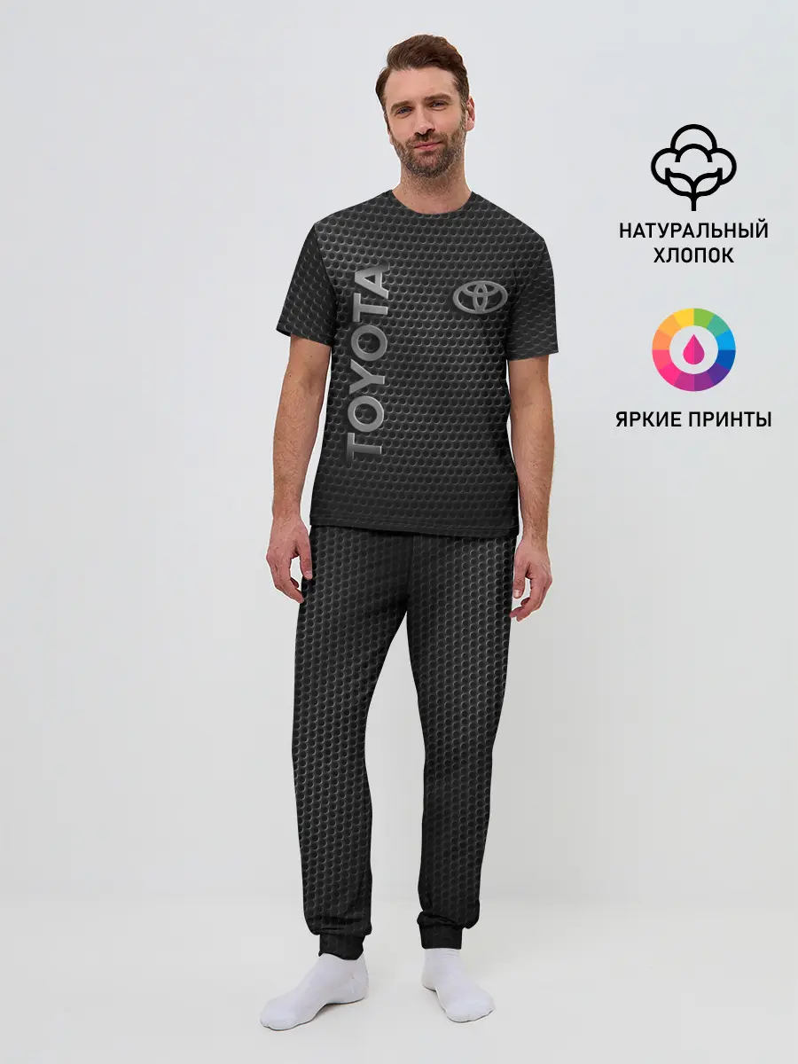 Мужская пижама с брюками / TOYOTA STEEL HONEYCOMBS