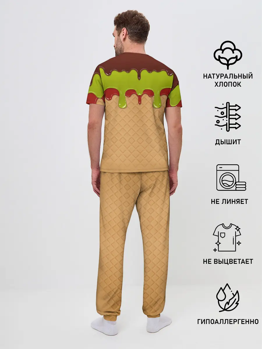 Мужская пижама с брюками / Мороженое | Ice Scream