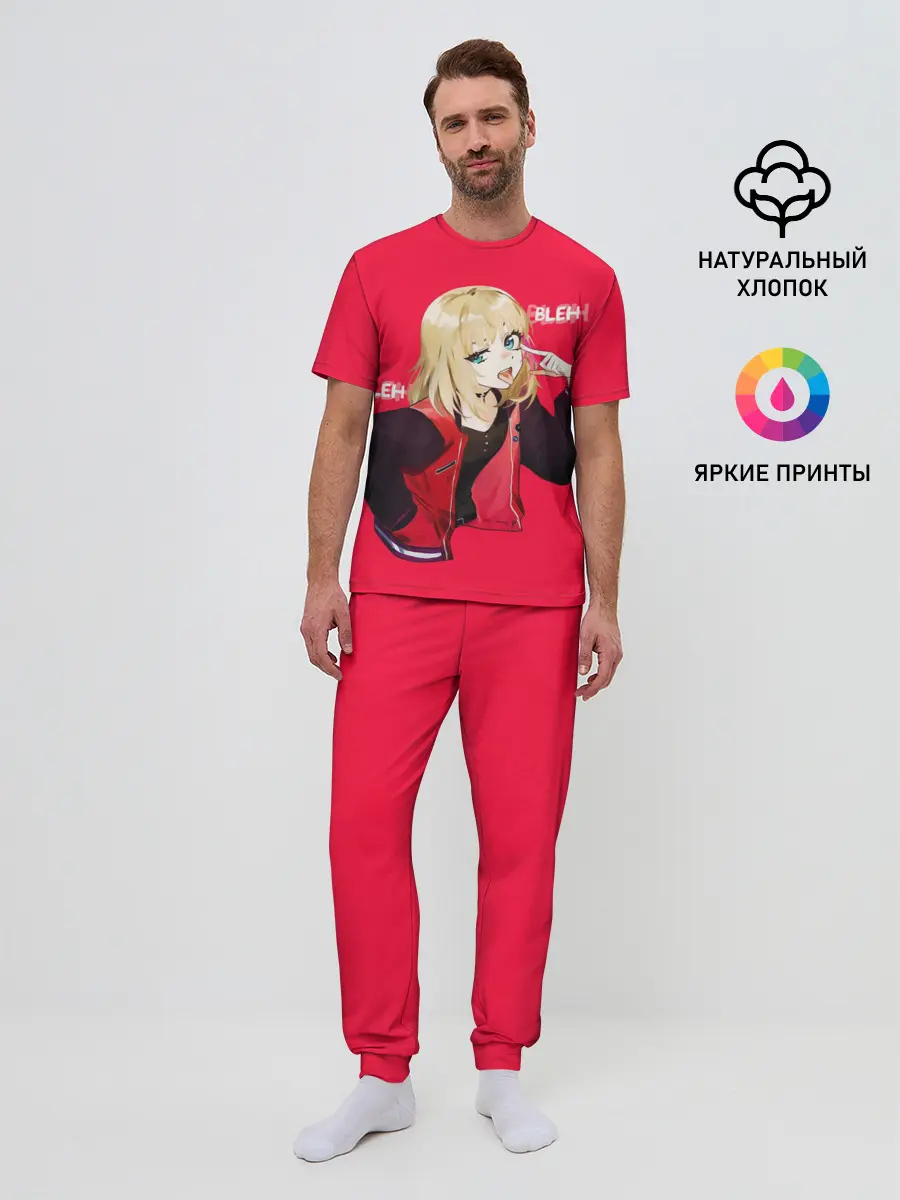 Мужская пижама с брюками / Kawai Rika. Bleh