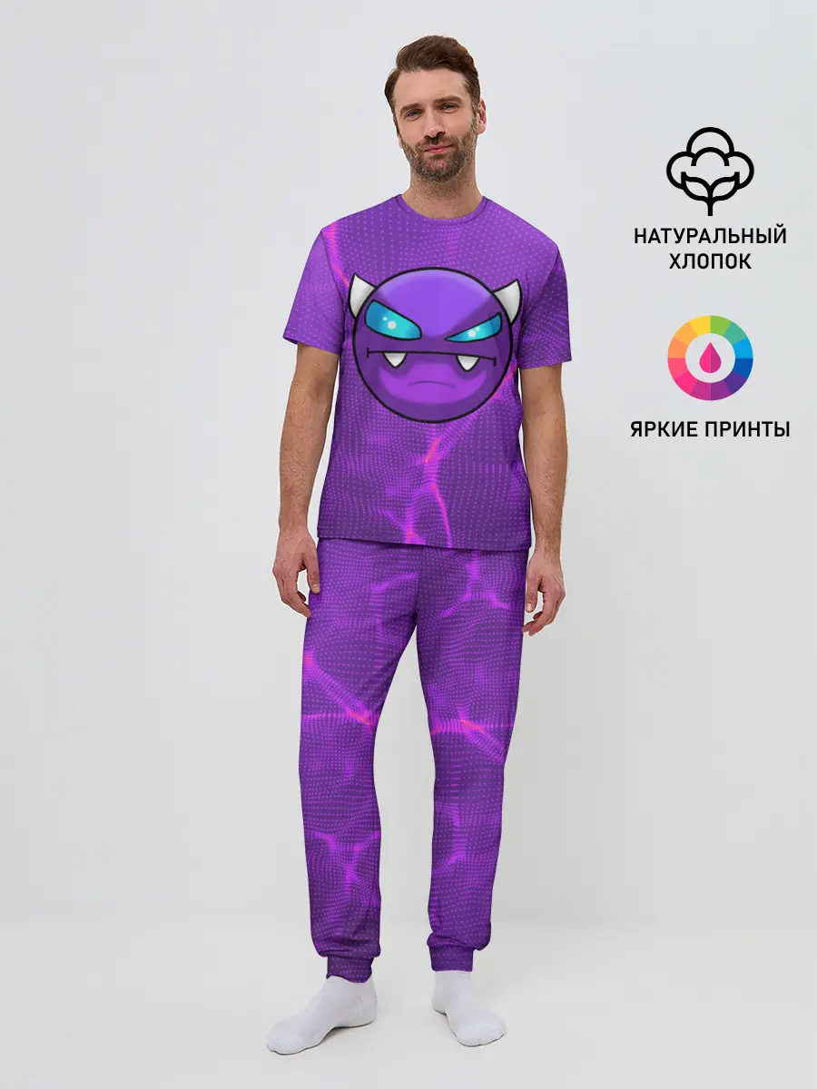 Мужская пижама с брюками / Geometry Dash | Геометри Даш