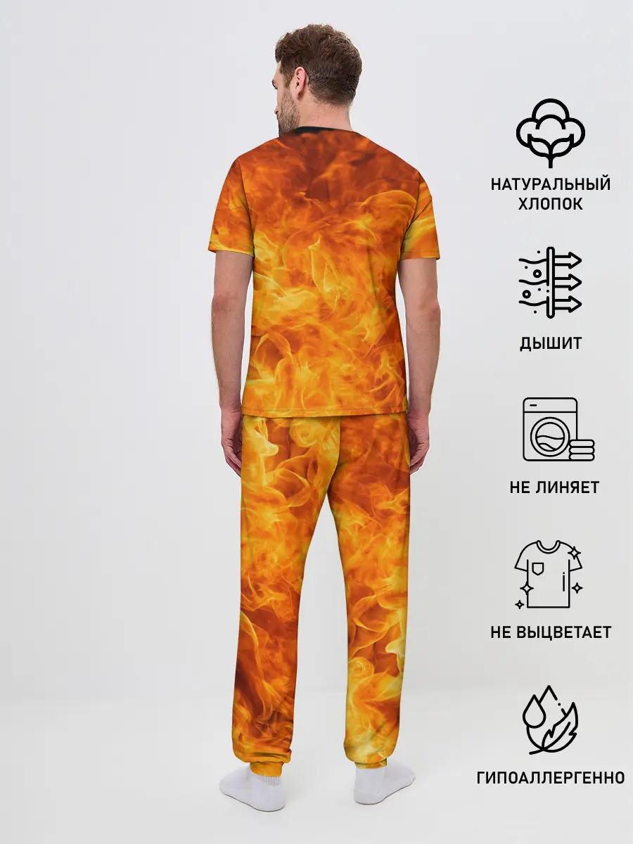 Мужская пижама с брюками / Японский дракон | Japanese Dragon