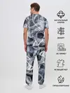 Мужская пижама с брюками / Графика дыма