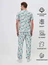 Мужская пижама с брюками / Морозная Зимняя Свежесть