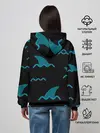 Женское худи / Плавники акул