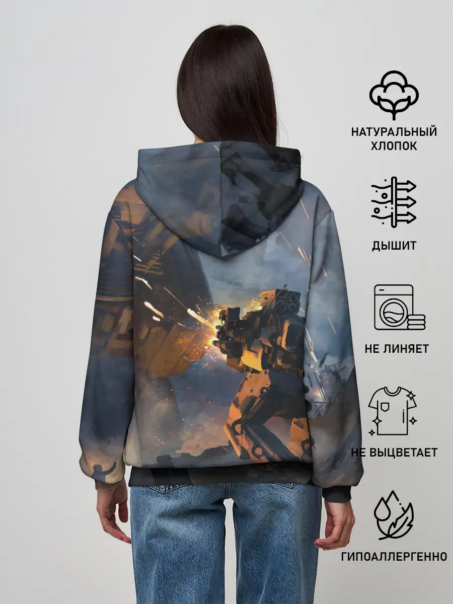 Женское худи / Battletech warrior