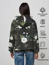 Женское худи / Белые хризантемы