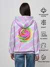 Женское худи / Леденец графический фон