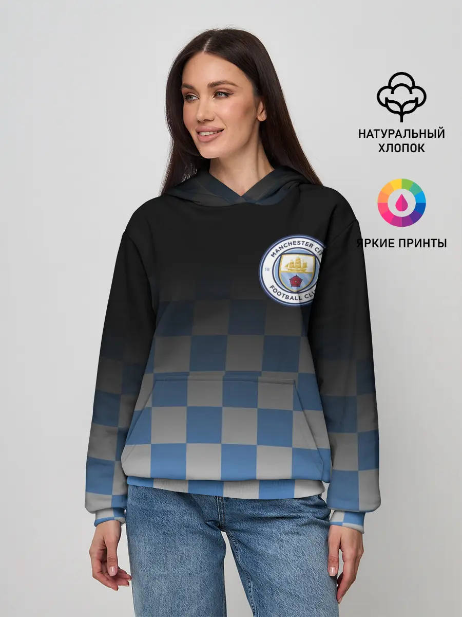 Женское худи / МАНЧЕСТЕР СИТИ / МАНЧЕСТЕР