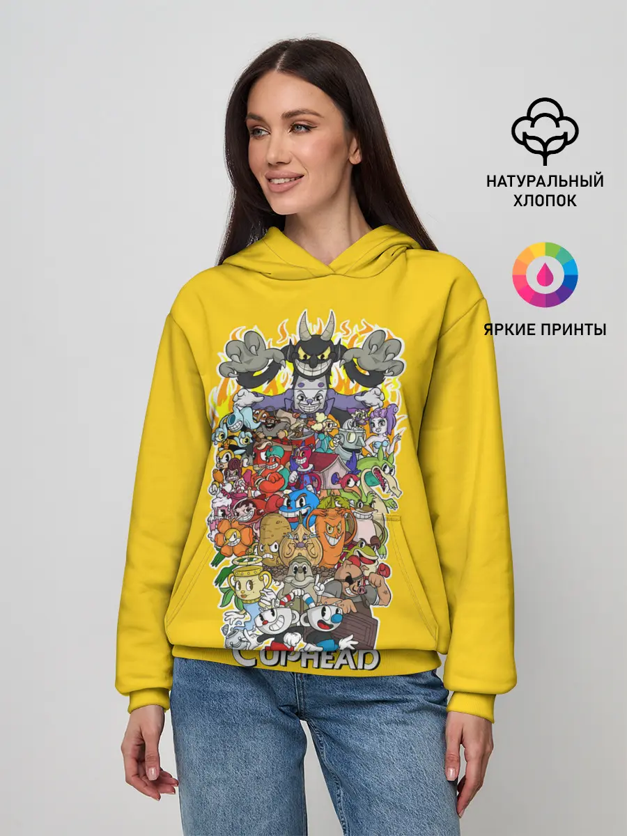 Женское худи / CupHead Family