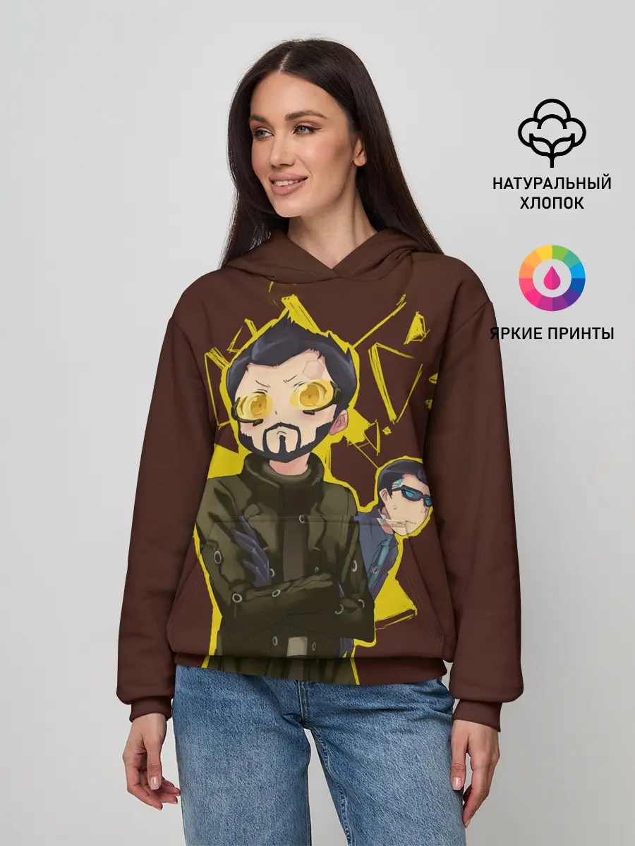 Женское худи / Anime Adam Jensen