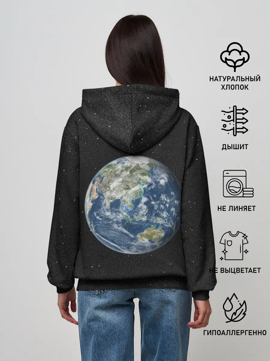 Женское худи / ПланеТа ЗемЛя