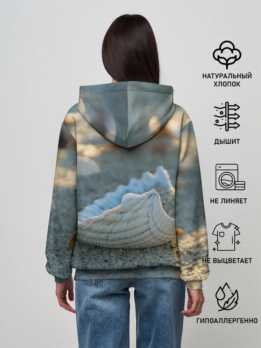 Женское худи / Морская ракушка