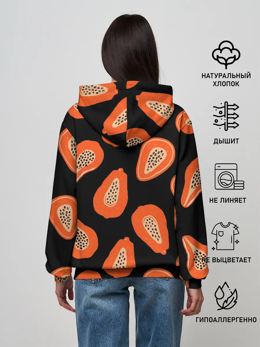 Женское худи / Папайя