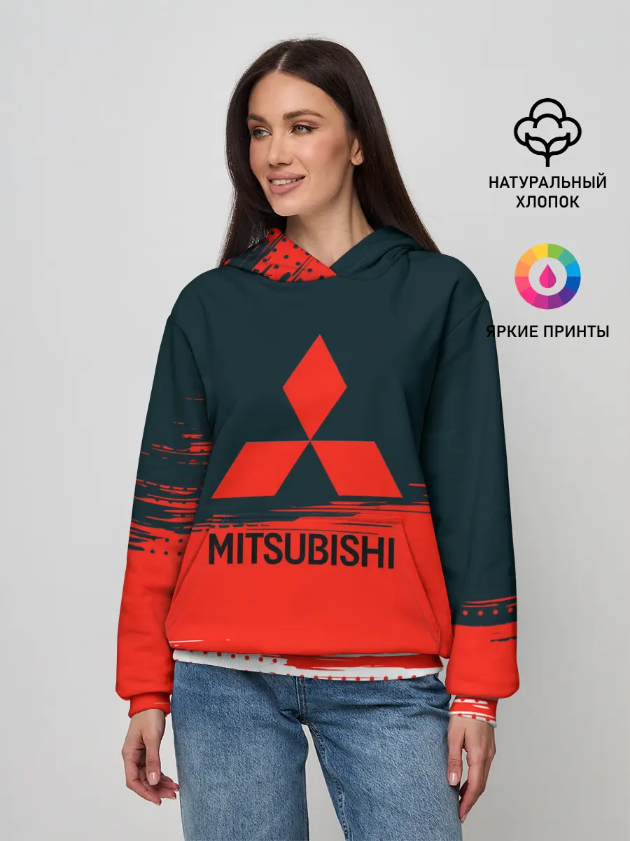 Женское худи / MITSUBISHI | МИТСУБИШИ